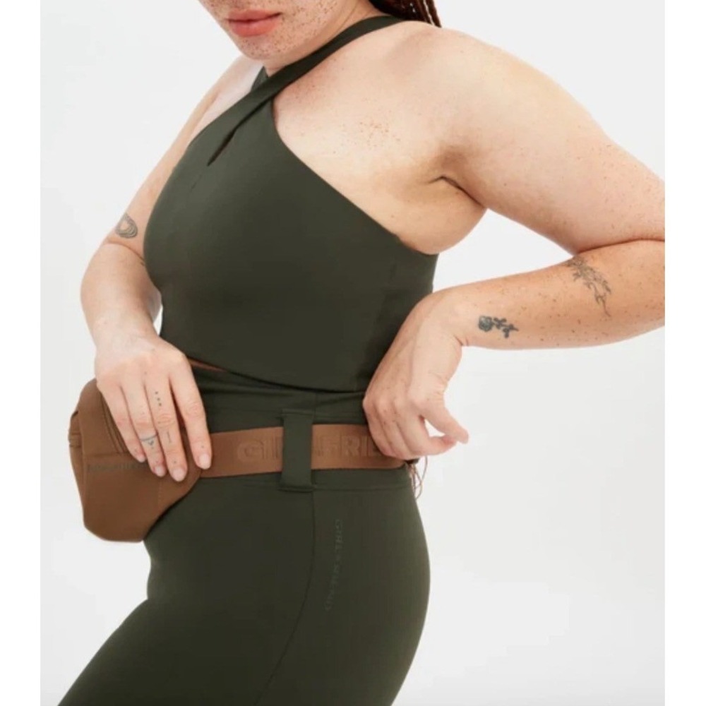 Girlfriend Collective Moss Green High Rise Compressive Leggings Size 5X NWT 2757
